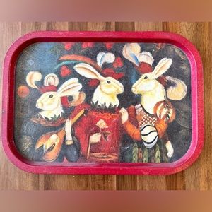 Renaissance Rabbits Serving Tray